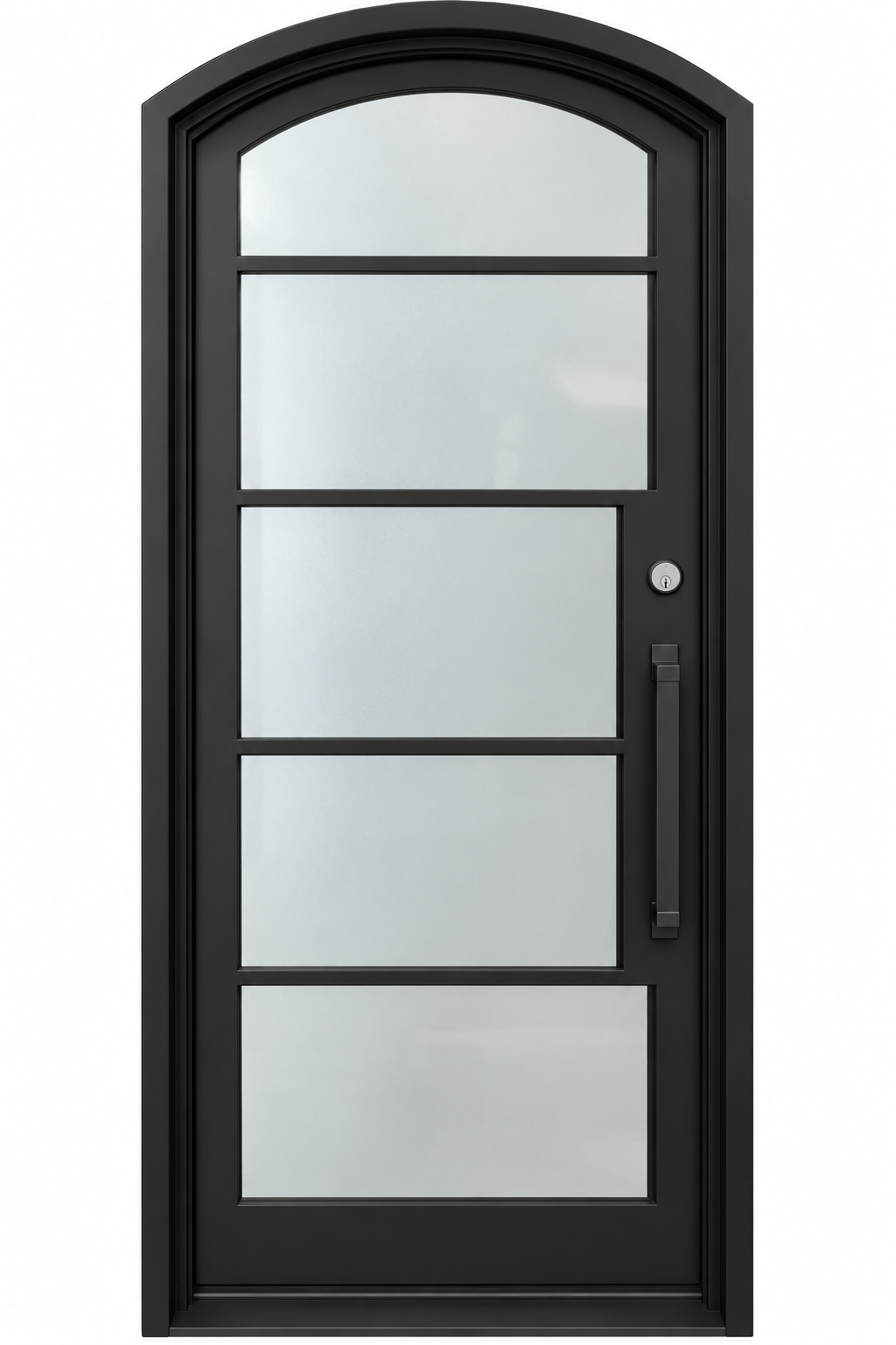 Linea, single modern iron door