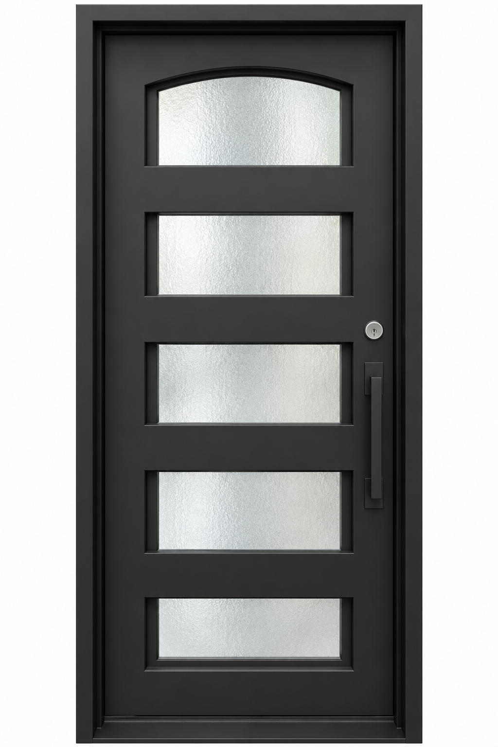Mira, single modern iron door