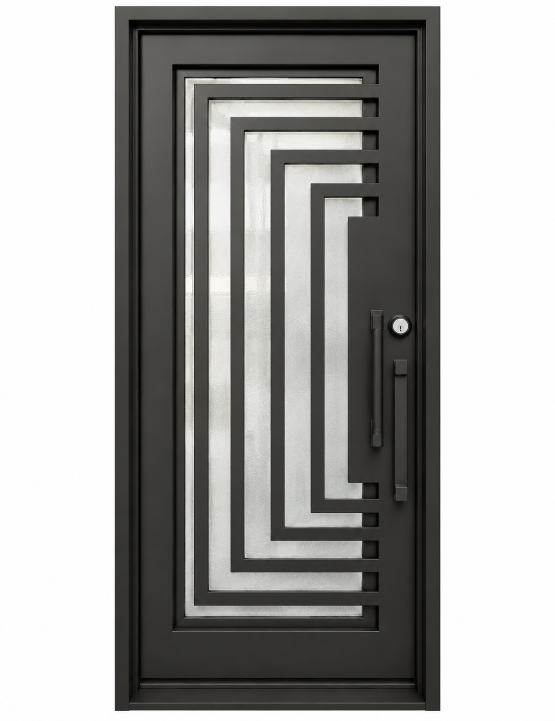 Vortice, single modern iron door