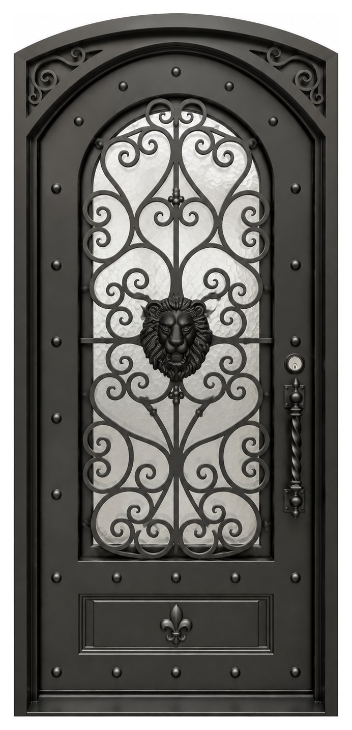Almeria, single traditional iron door