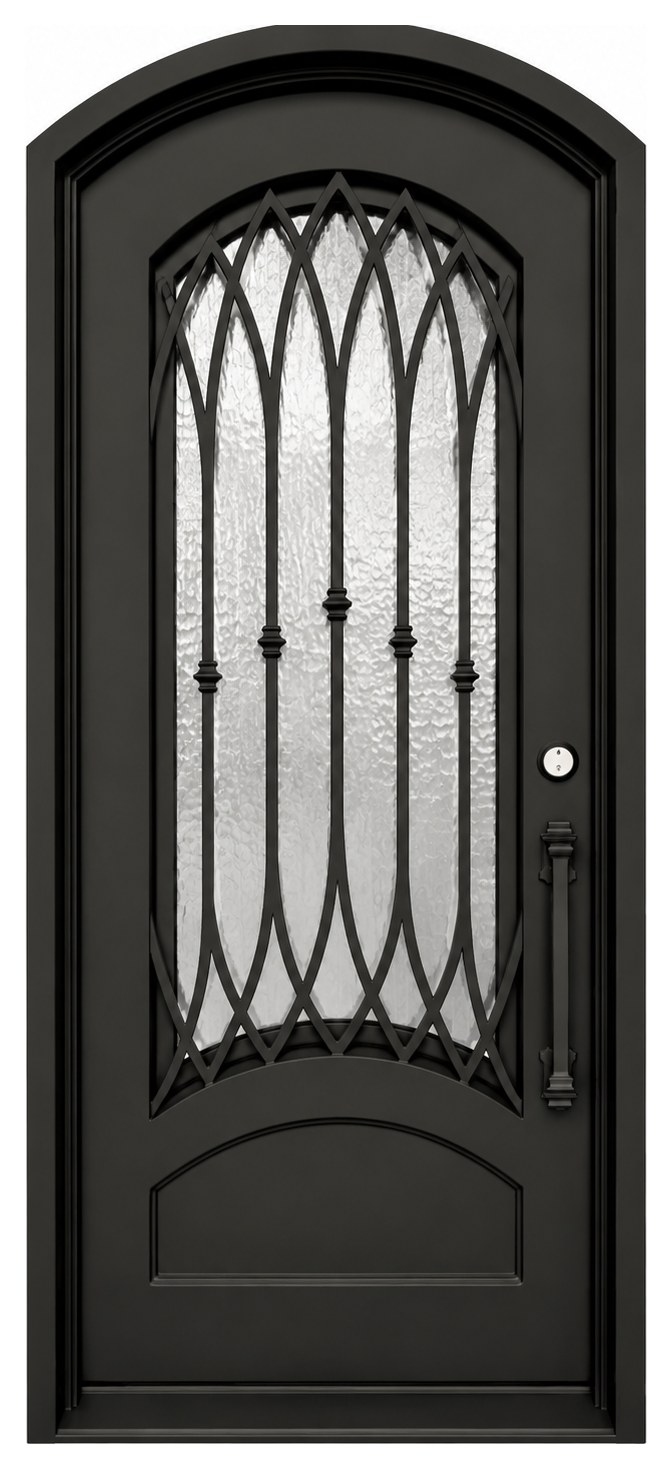 Caceres, single traditional iron door