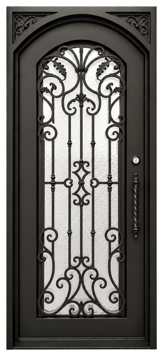 Oviedo, single traditional iron door