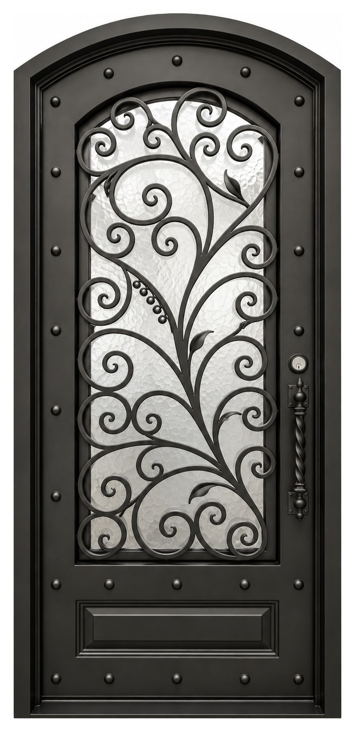 Santander, single traditional iron door