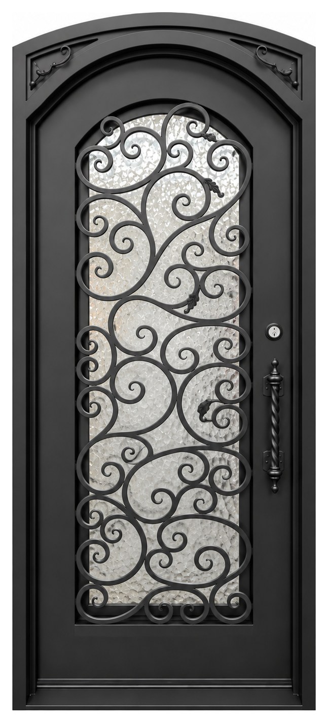 Soria, single traditional iron door