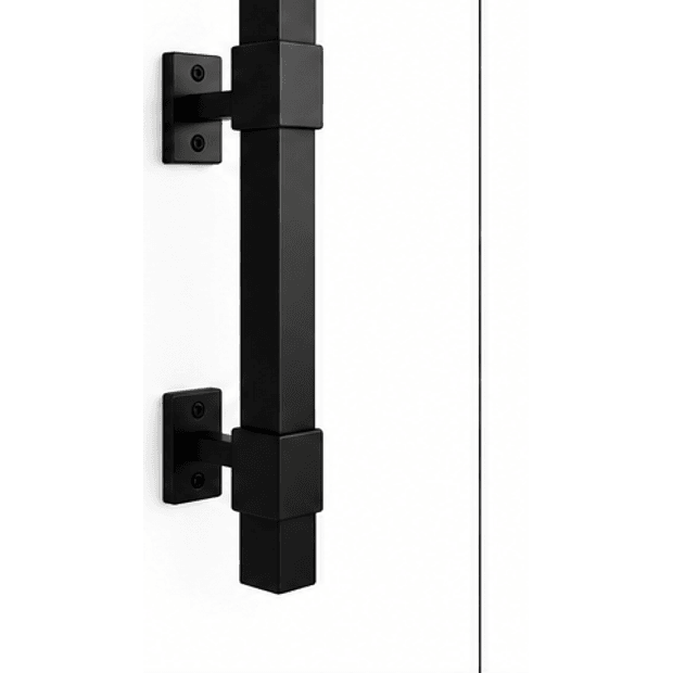 Square Pull iron door handle